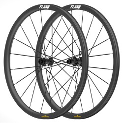 700C 30x31mm Carbon Tubeless Hooked /Hookless Gravel / CX Wheelset with Blade Carbon Spokes